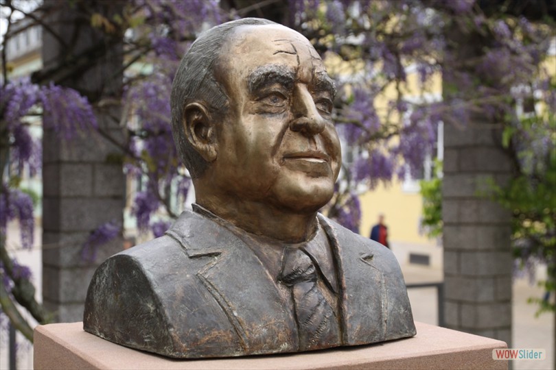 Besuch bei Helmut Kohl im Domgarten