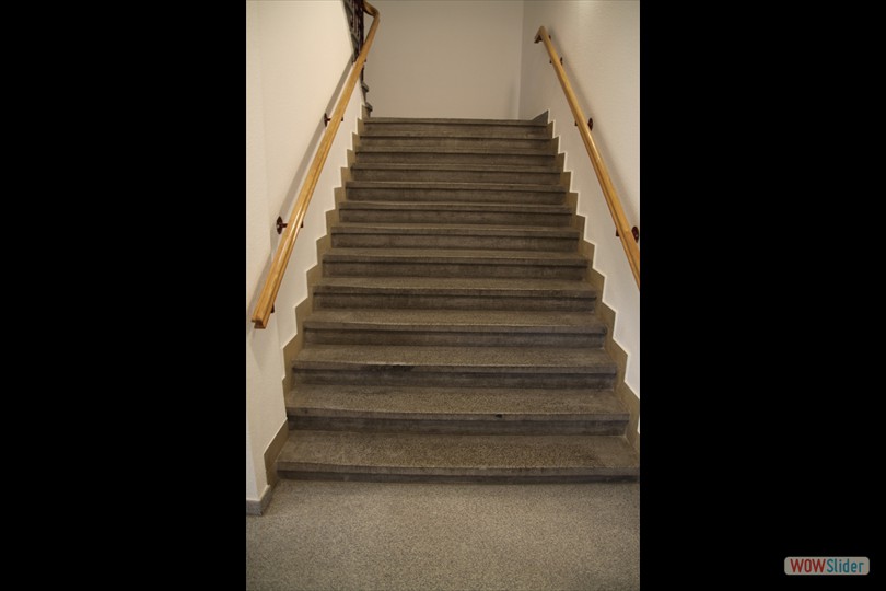 Die alte Treppe zu den Studier- und Schlafsälen